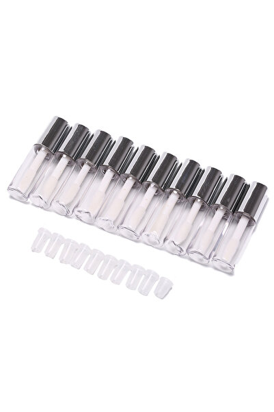 Choice4 Silver 10pcs/lot DIY Lip Balm Tube Container With Cap Empty Lipstick ...