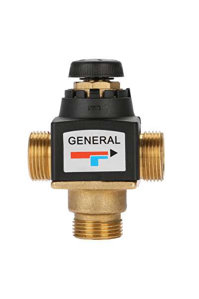 Choice DN20 3 Way DN20 Male Thread Brass Thermostatic Mixing Valve for Solar ...