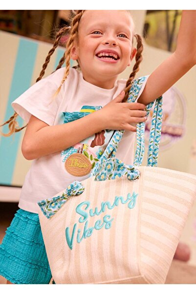 MAYORAL Girl's Beach Bag Beige