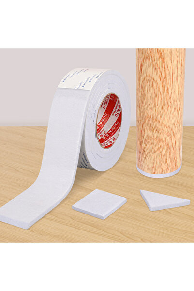 Choice11 20mm 2m WHITE Self Adhesive Felt Pads Tape for Chair Table Legs Anti...