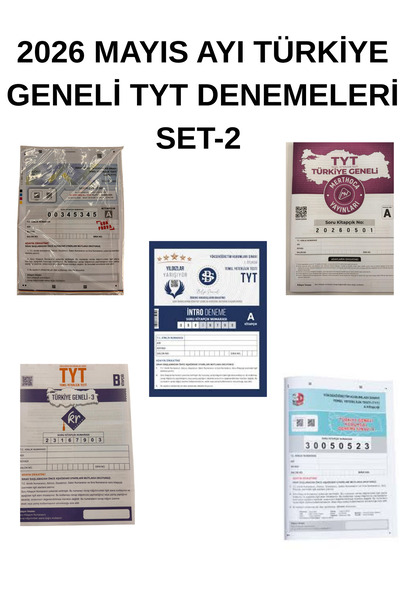 Üç Dört Beş Yayıncılık 2026 MAYIS AYI TÜRKİYE GENELİ TYT DENEMELERİ SET-2