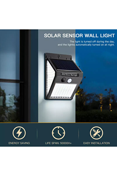 Yallabena Solar Sensor Wall Lamp – LED Motion Sensor Outdoor Waterproof Light...