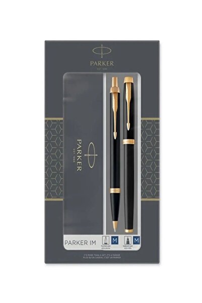 Parker IM GT Siyah Dolma Kalem ve Roller Kalem 2’li Set