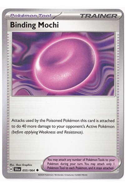 Pokemon بطاقة باندينج موتشي 055/064 - شرويد فايب - كارت (لون النعناع)