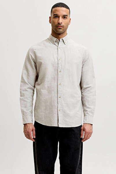 Jack & Jones Muška košulja dugih rukava standardnog kroja - leto