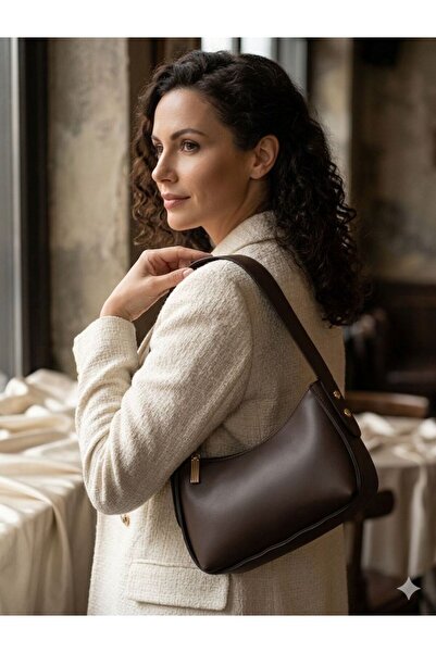 VELORİA BAG & SCARF VELORİA BAG Siyah kadın baget el çantası