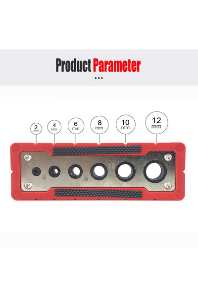 Choice1 12MM 6-Hole Portable 2-12mm/3-13mm Drilling Guide Center Guide Precis...