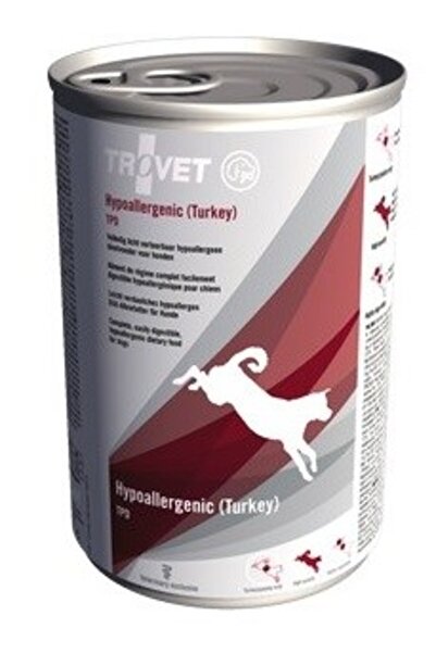 trovet TPD hipoalergenic cu curcan - Hrană umedă pentru câini - 400 g