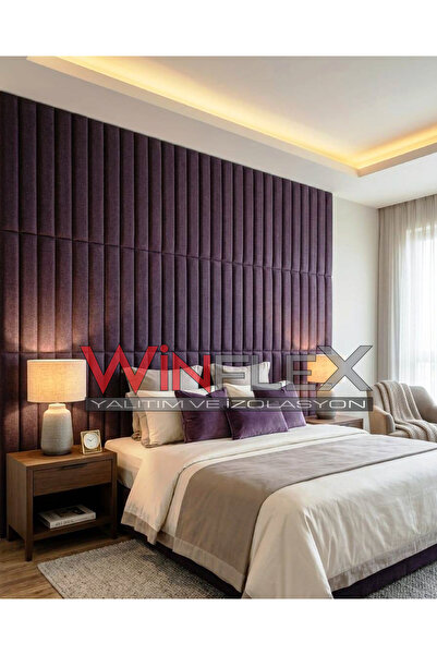WİNFLEX 12 ADET DEKORATİF AKUSTİK KUMAŞ KAPLI PANEL-10x100CM