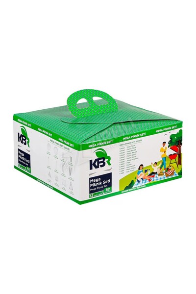 KBR Mega Piknik Seti 12 Çeşit 62 Parça