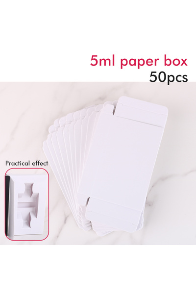 Choice3 paper box white 50PCS 5ml 50/100PCS, 5/10ml Perfume Bottle Packaging ...