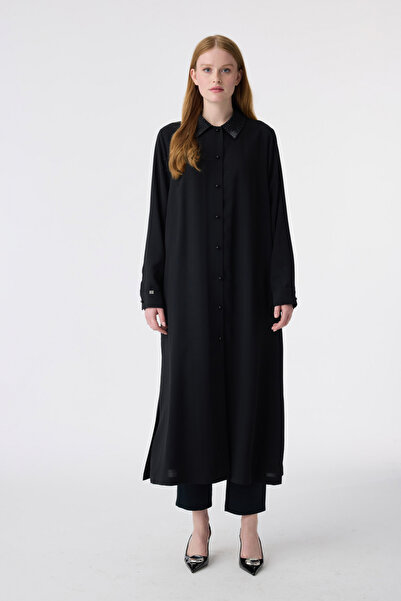 Zühre Gç-0276 Liya Giyçık 44-52 Black Giy Çık 0276
