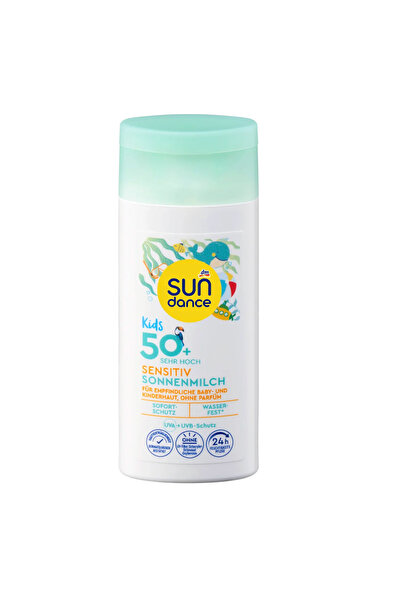 SUNDANCE Kids Sensitive SPF 50+ Bebek ve Çocuk Güneş Sütü 50 ml (Seyahat Boyu)