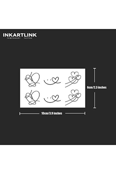 Choice 885-0610S Line love Temporary Tattoo,Lasts To 15 Days New Technology M...