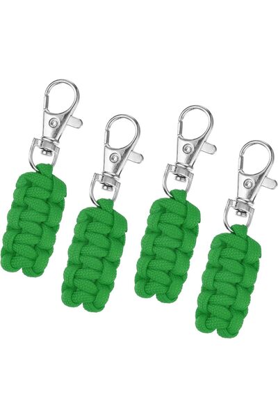 QUARKZMAN 4 bucăți Brelocuri cu fermoar din paracord pentru rucsacuri, cortur...