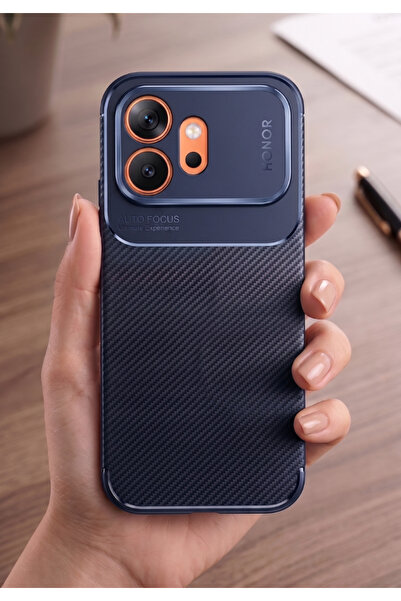 Rivor Honor 600 Uyumlu Kılıf Kamera Korumalı Darbe Emici Karbon Desenli Renk ...