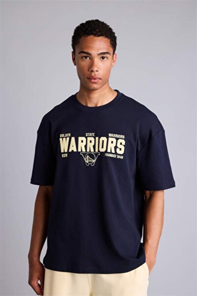 DeFacto Μπλουζάκι NBA Oversize με κοντά μανίκια