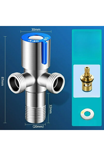 Choice3 Blue 90degrees For Toilet Basin Water Heater G1/2 Stainless Steel Ang...