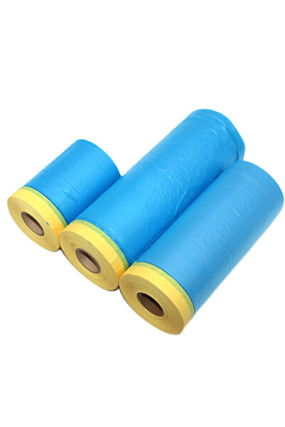 Choice3 0.55mx25M 3 Rolls 3 Rolls 25M Pre-Taped Masking Film Plastic Sheeting...