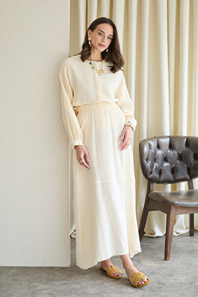 Melike Tatar Muslin Skirt Set 32-2822