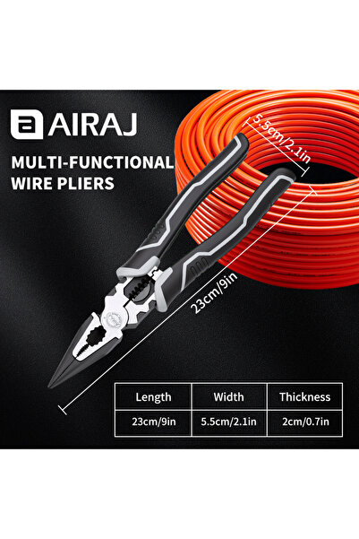 Choice needle-nose pliers AIRAJ 3 PCS Multifunctional Electrician Wire Pliers...