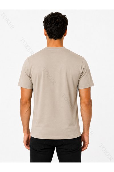 TOKER TEKSTİL Tricou cu mânecă scurtă cu guler rotund
