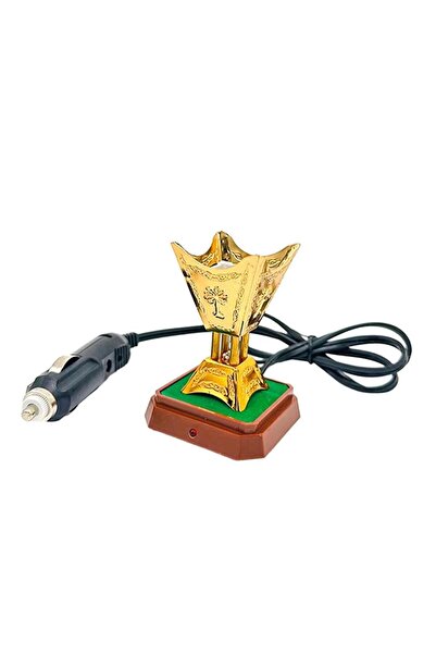 Choice3 Gold Car Incense Burner Retro Incense Towers Plug in Incense Burner f...