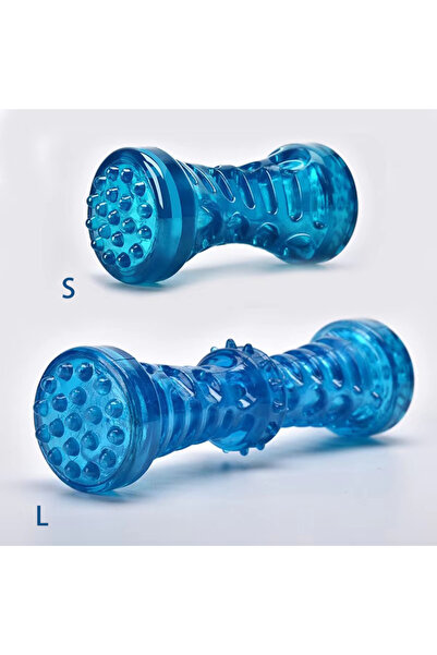 Choice1 L Blue Tpr Squeaky Pet Chew Toy Durable Bite Resistant Dog Bone Teeth...