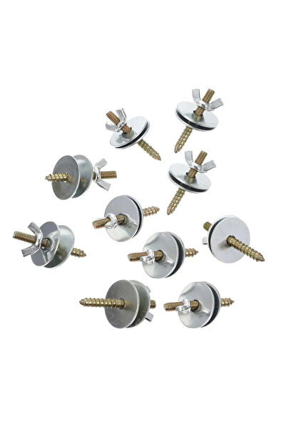 Choice 10pcs 10 pcs Nut Screw Mount Kits Bird Cage Perch Screws Hamster Bird ...