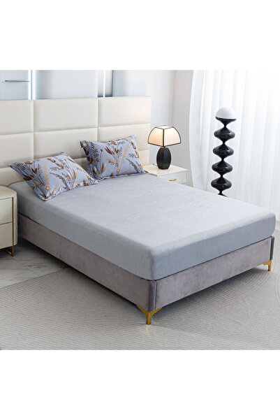 Bleco Thick Warm Milk Velvet Comforter Set with Fitted Sheet, Single & Double...