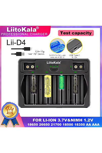 Choice liitokala Lii-D4 LiitoKala Lii-D4 Smart Battery Charger for 9V 26650 1...