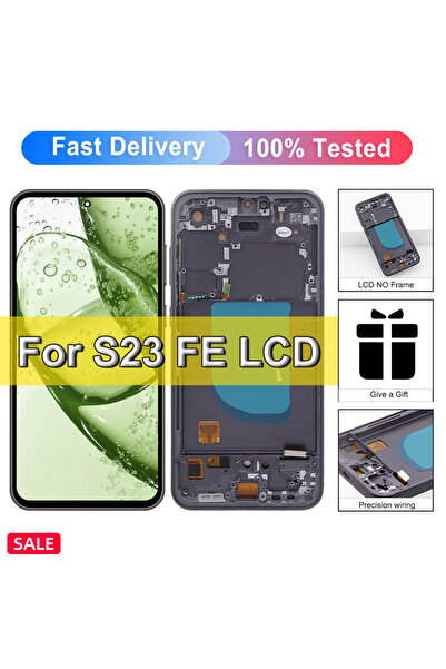 Choice Black With Frame OLED For S23 Fe S711 S711B S7110 S711U LCD Display To...