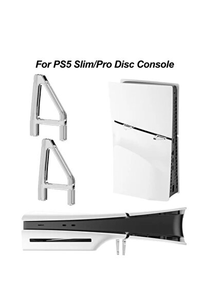 Choice1 قطعتان من حامل الأقراص الأفقي لجهاز PS5 Slim/Pro، ملحقات لوحدة الألعا...