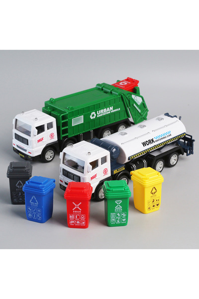 Choice 6 Simulated garbage classification sanitation vehicle inertial car chi...