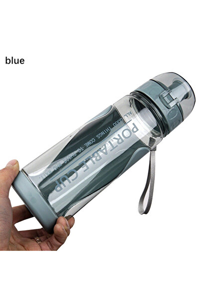Choice1 Blue 501-600ml 500ml Portable Sports Water Bottle Plastic Outdoor Gym...
