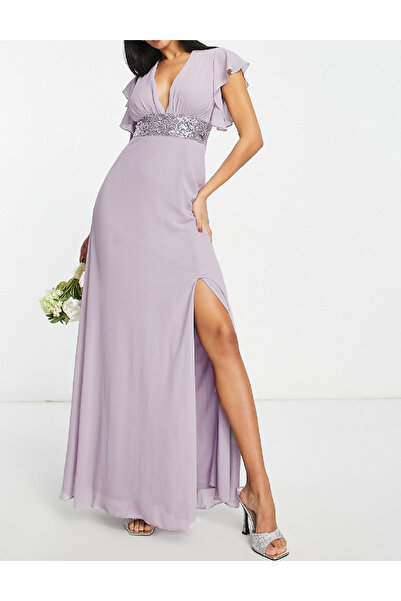 Evendi Long dress, Lilac