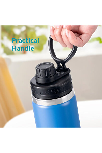 Choice 2Pcs 2 Wide-Mouth Bottle Spout Caps for 12, 16, 18, 22, 32, 40, 64oz S...