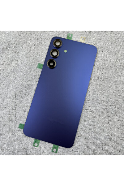 choice2 غطاء خلفي زجاجي أزرق داكن لبطارية S25Plus S25+ SM-S936B، غطاء خلفي بد...