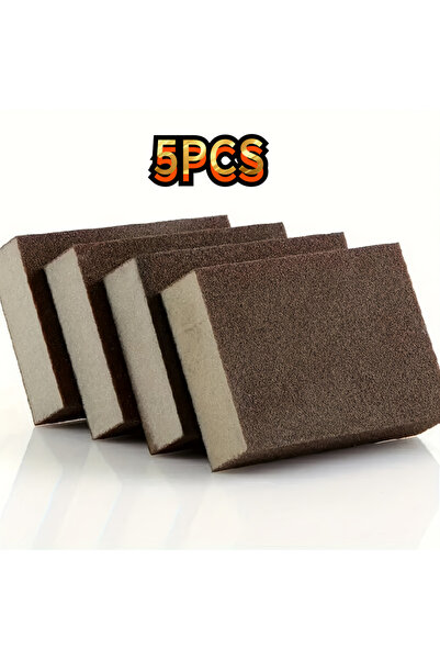Choice 5PCS 5Sand sponge scrubber，Magic Pot Cleaning Sponge，Dishwashing、Sink ...