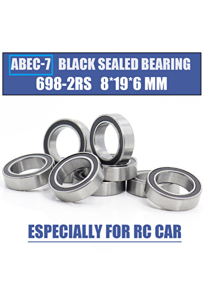 Choice محامل 698RS (10 قطع) 8×19×6 ملم ABEC-7 للسيارات والشاحنات الكهربائية ا...