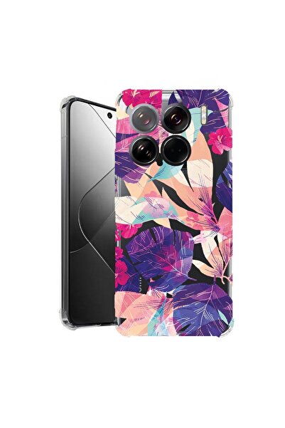 bestcase ¬Æ Husa pentru Xiaomi 15, Anti Shock 1.5MM, Tropical Flowers, Protec...