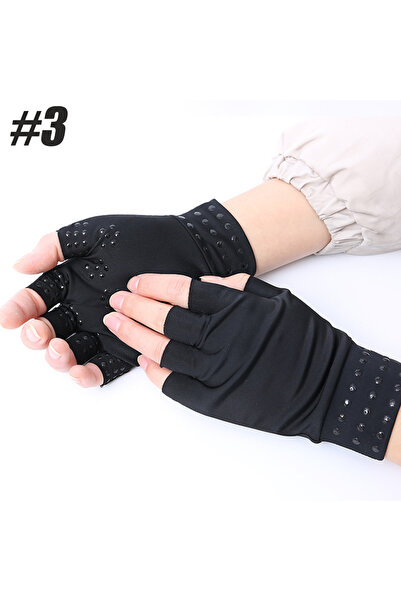 Choice Type 3 Adult Magnetic Therapy Gloves for Arthritis Pain Treat Fingerle...