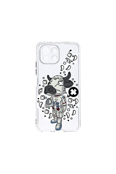 bestcase Прозрачен силиконов калъф 2ММ, Съвместим с Xiaomi Mi 11 Lite, Крава-...