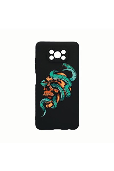 bestcase Husa Silicon, Compatibila cu Xiaomi Poco X3 / Poco X3 (NFC), Skull, ...