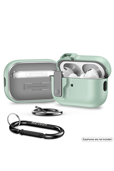 Choice3 غطاء حماية أخضر نعناعي لسماعات Airpods Pro 2 مع زر ضغط وغطاء مغناطيسي...