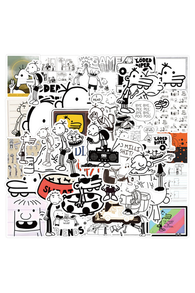 Choice 50PCS 50PCS Cartoon Diary of a Wimpy Kid Animation Sticker Funny Graff...