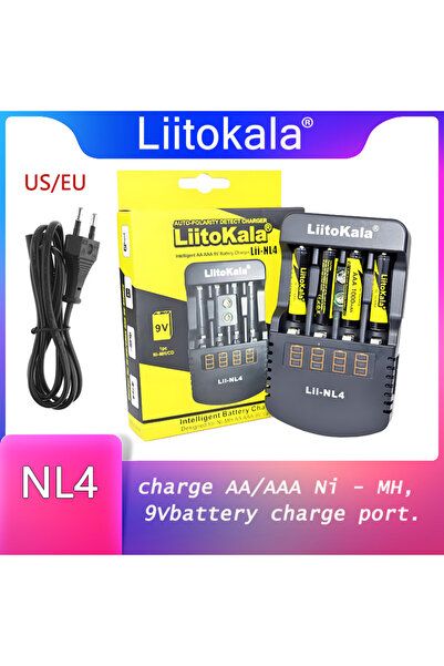 Choice1 liitokala NL4-EU LiitoKala Lii-NL4 1.2V AA AAA 9V Battery Charger Ni-...