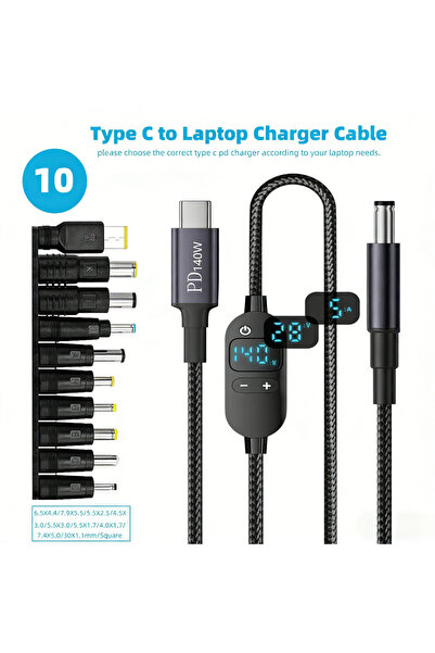 Choice1 10 USB C to DC Power Boost Cable 140W Type C to 5V 9V 12V 15V 20V 28V...
