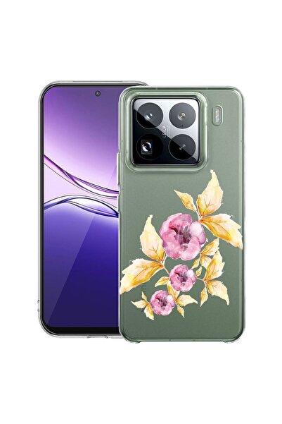 bestcase ¬Æ Husa Clear Slim Silicon Compatibila cu Xiaomi 15, Pastel Flowers,...