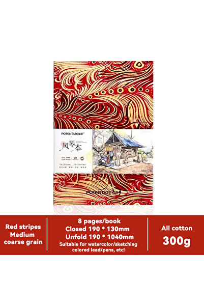 Choice20 دفتر رسم مائي مربع الشكل 19×13 سم، مصنوع من القطن 100٪، ورق 300 جرام...
